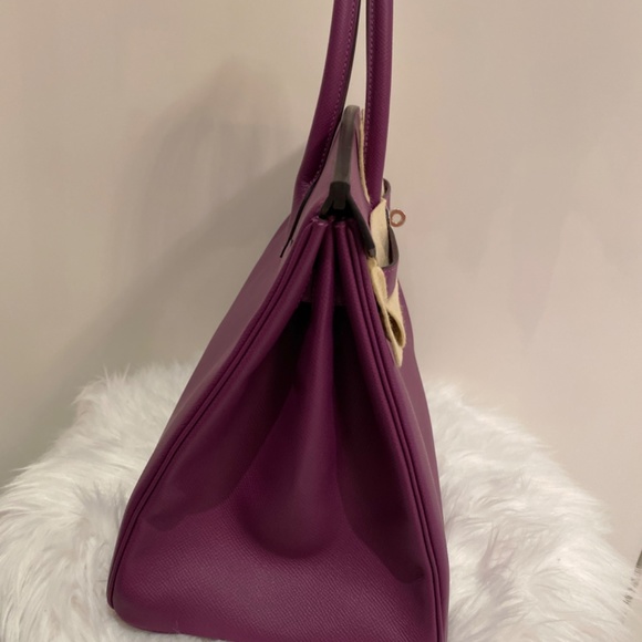 Purple Hermes birkin bag 35cm NO TRADE/ NO BUNDLE - Picture 5 of 7